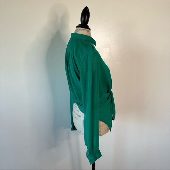 Free People Semi Sheer Long Sleeve Blouse Small - Picture 7 of 15